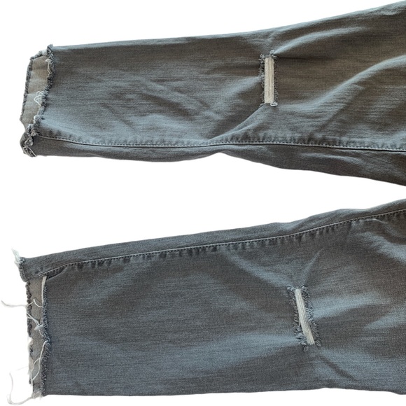 INDIGO BLUE Grey ankle cut / distressed maternity jean Sz Medium - Picture 4 of 8